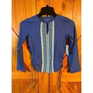 NWT Cabana Life Girls SPF 50+ Rashguard Swim size 10 (2034) Read
